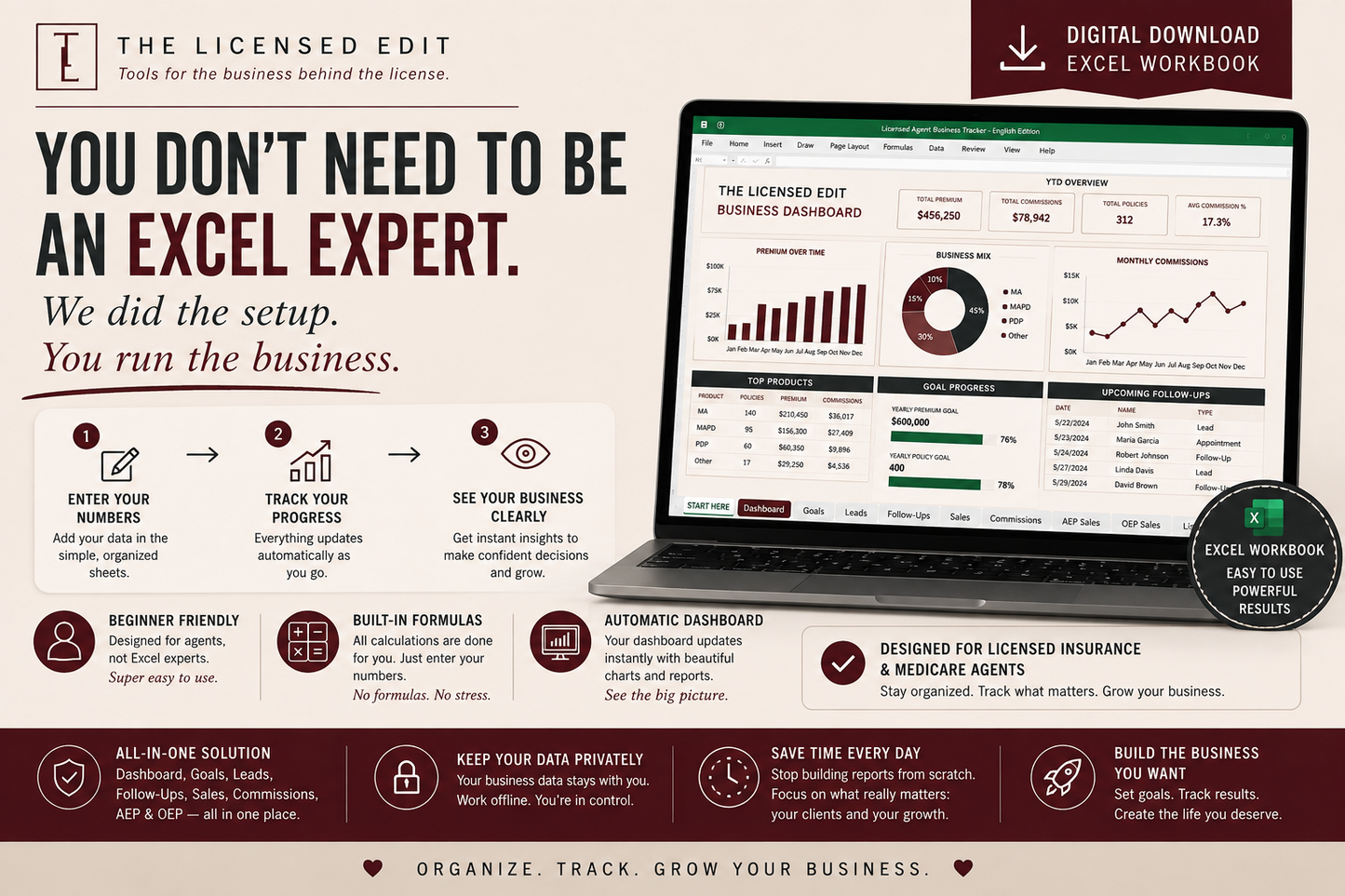 Licensed Agent Business Tracker — English Edition