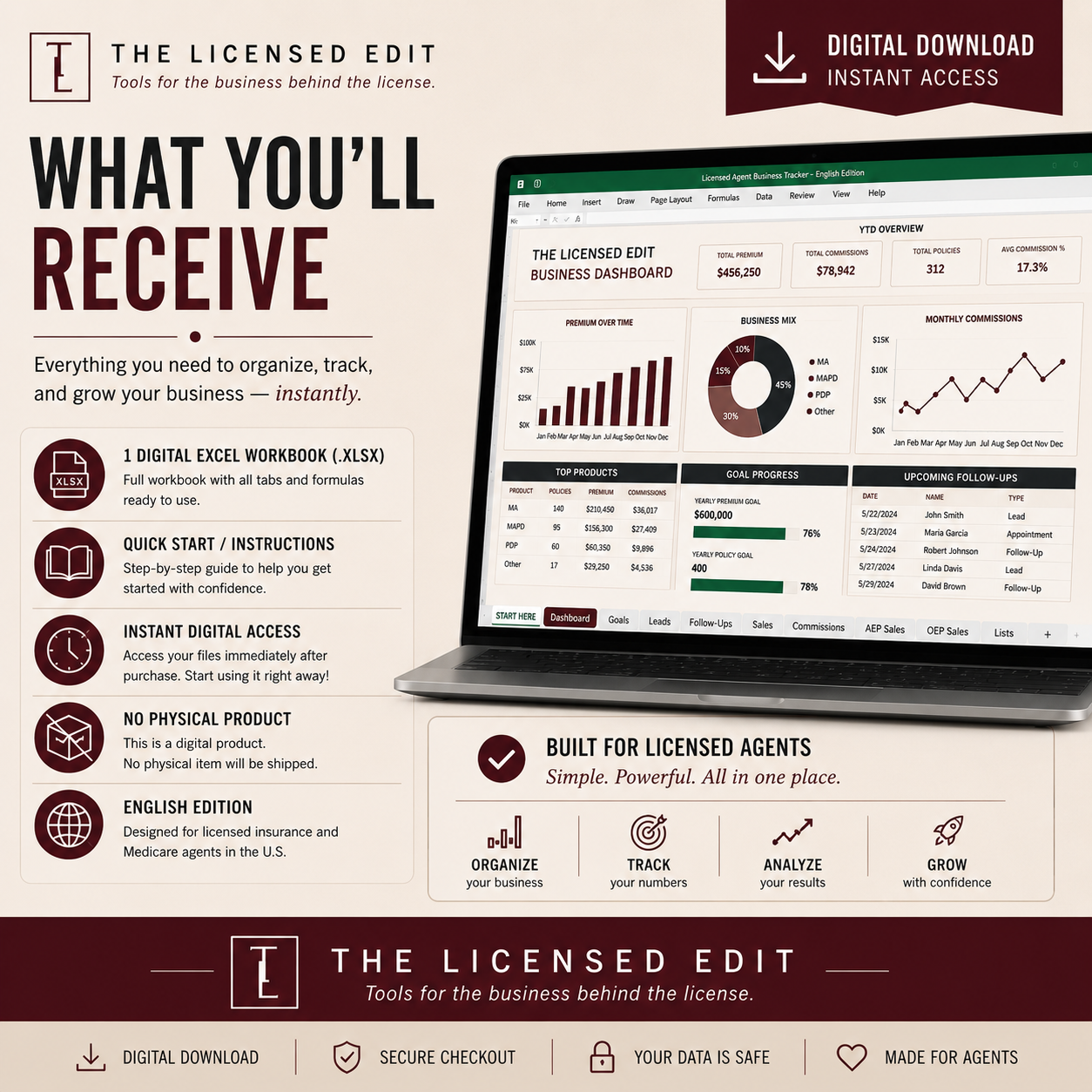 Licensed Agent Business Tracker — English Edition